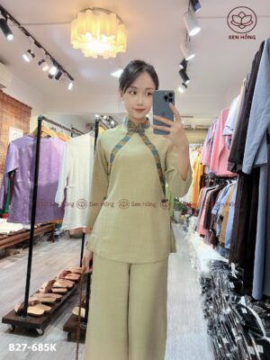 B27 Linen Hàn phối viền gấm Thái Tuấn