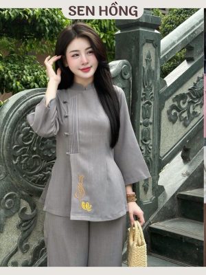 G41 Bộ Đũi thêu thư pháp