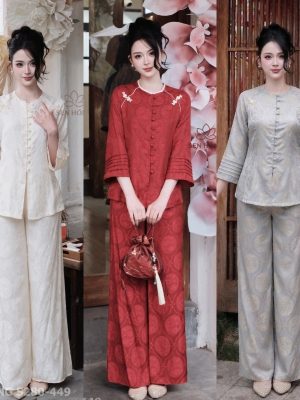 Bộ Bà Ba Tằm Thủy Tiên cúc vai S280