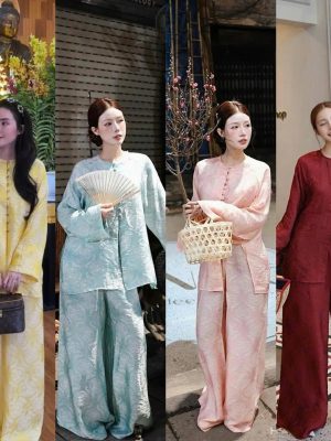 Bộ bà bà Tencel vân Thọ S337