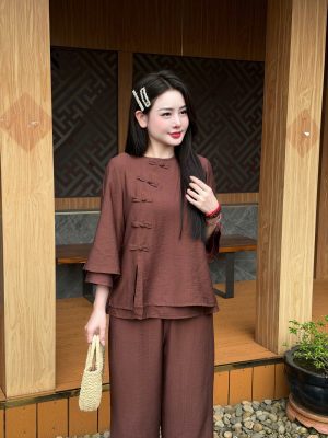 Bộ Đũi Tơ 2 Lớp Dung Dị