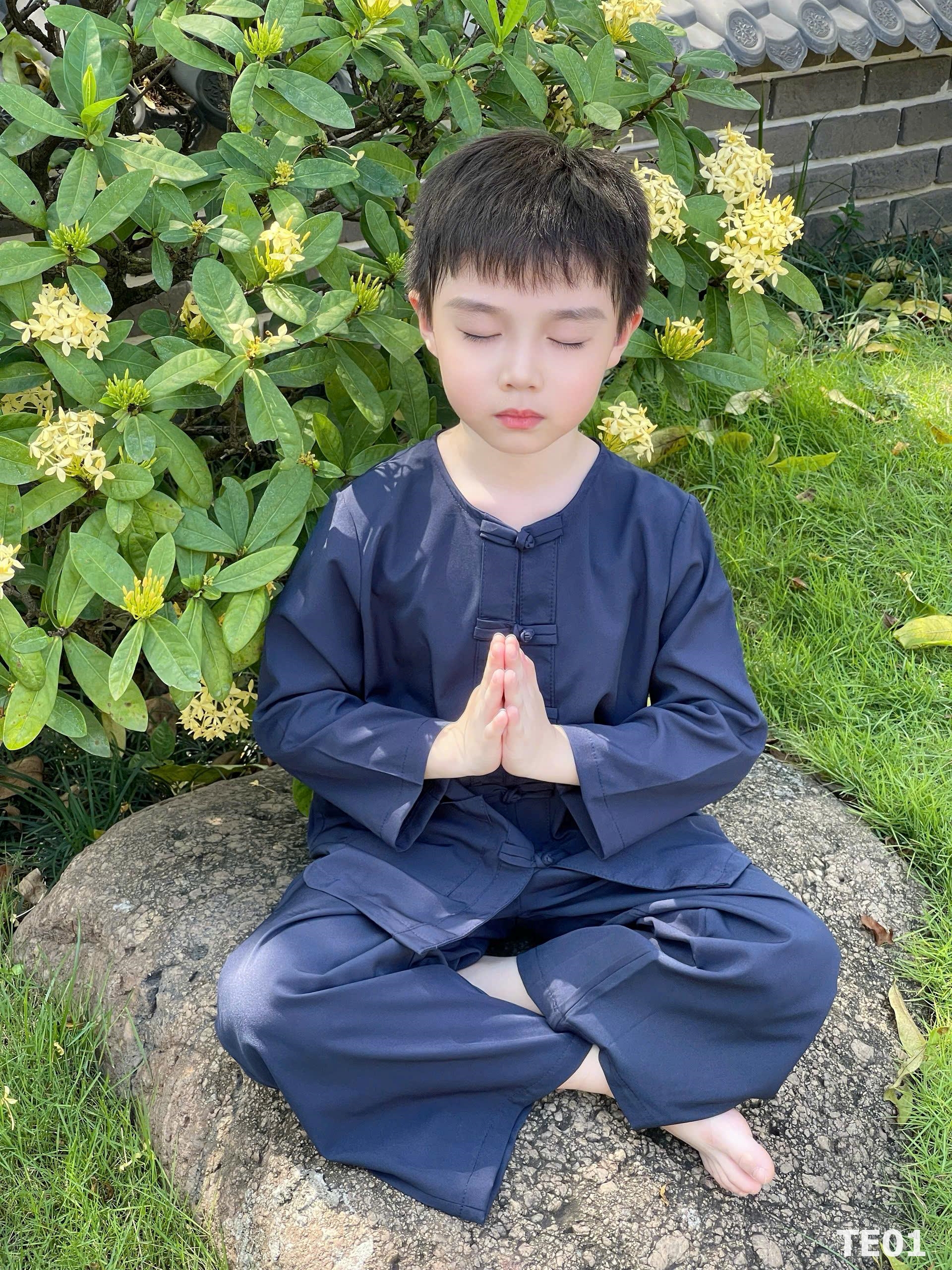 quần áo phật tử trẻ em (12) quan ao phat tu tre em 12