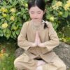 Bộ bà ba bé cúc vải TE01 - Be 3 quan ao phat tu tre em 13