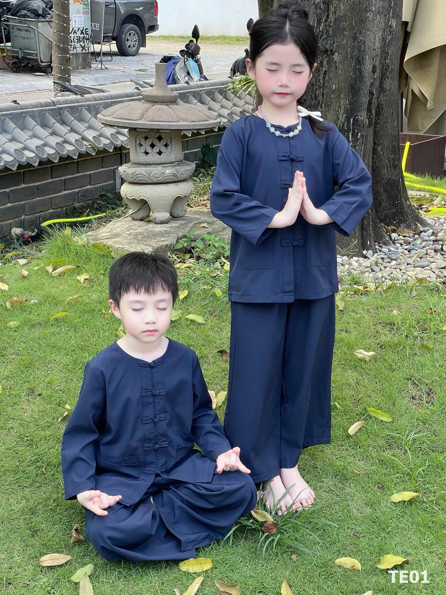 quần áo phật tử trẻ em (2) quan ao phat tu tre em 2