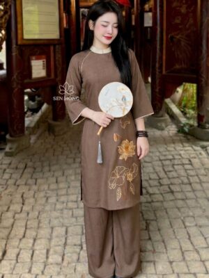 ÁO DÀI ĐI CHÙA